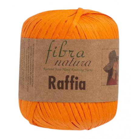 Raffia Fibra Natura 116-19 pomarańczowy