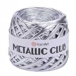 YarnArt Metallic Club 8102 srebrny