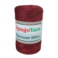 Spagoyarn Macrame Silver 139 malinowy