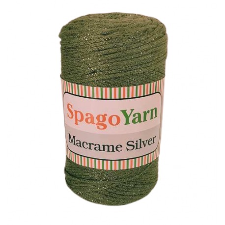 Spagoyarn Macrame Silver 141 zielony