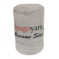 Spagoyarn Macrame Silver 121 biały