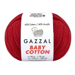 Gazzal Baby Cotton 3439 ciemny czerwony