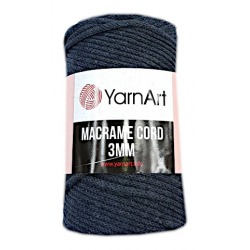 YarnArt Macrame Cord 3mm 758 grafitowy
