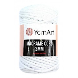 YarnArt Macrame Cord 3mm 751 biały