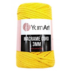 YarnArt Macrame Cord 3mm 764 żółty