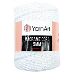 YarnArt Macrame Cord 5mm 751 biały