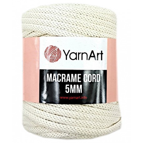 YarnArt Macrame Cord 5mm 752 ekri