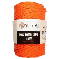 YarnArt Macrame Cord 3mm 800 oranż