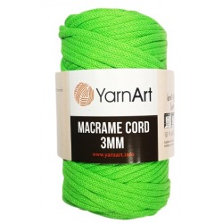 YarnArt Macrame Cord 3mm 802 neonowy zielony