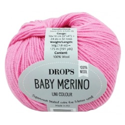 Drops Baby Merino 07 różowy