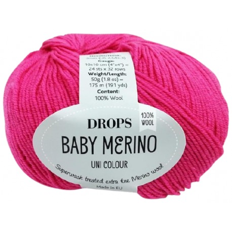Drops Baby Merino 08 amarantowy