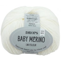 Drops Baby Merino 01 biały