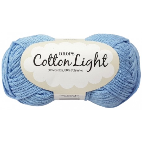 DROPS Cotton Light 08 błękitny