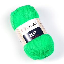 YarnArt Baby 8233 neonowy zielony