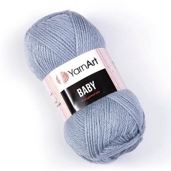 YarnArt Baby 3072 szaro-błękitny