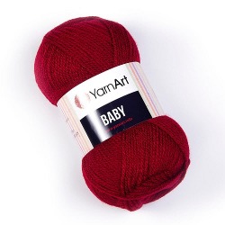 YarnArt Baby 3024 wiśniowy