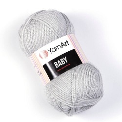 YarnArt Baby 855 jasny szary