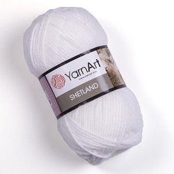 YarnArt Shetland kolor 01 biały