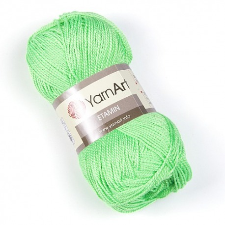 YarnArt Etamin 457 neonowy zielony