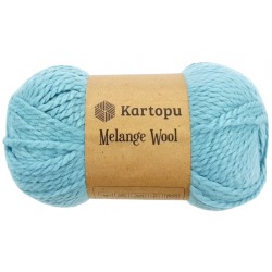 Kartopu Melange Wool K5017 jasny turkusowy