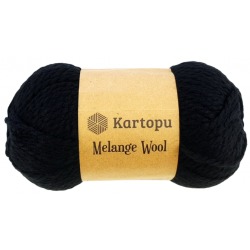 Kartopu Melange Wool K940 czarny