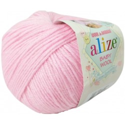 Alize Baby Wool 185 pastelowy różowy