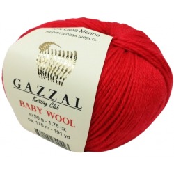 Gazzal Baby Wool 811 czerwony