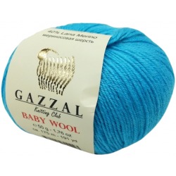 Gazzal Baby Wool 820 turkusowy