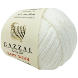 Gazzal Baby Wool 801 ekri