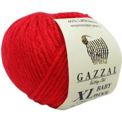 Gazzal Baby Wool XL 811 czerwony