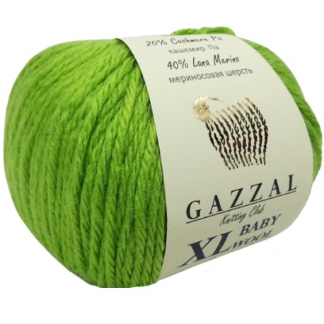 Gazzal Baby Wool XL 821 zielony