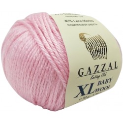 Gazzal Baby Wool XL 836 pudrowy róż