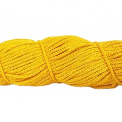 Sznurek bawełniany 5mm kolor żółty