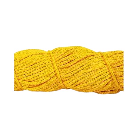 Sznurek bawełniany 5mm kolor żółty