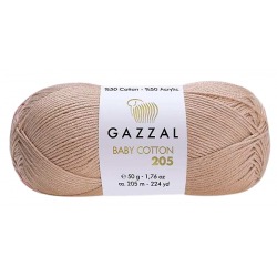 Gazzal Baby Cotton 205 jasny beżowy 500