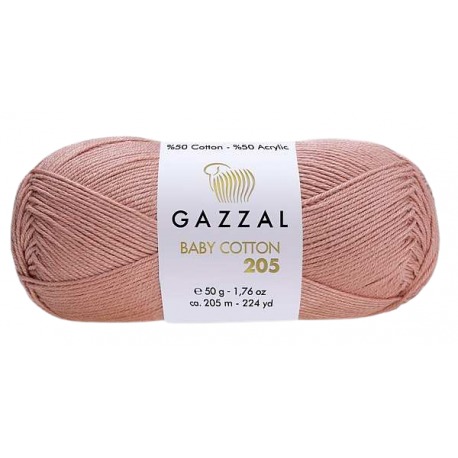 Gazzal Baby Cotton 205 pudrowy róż 502