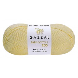 Gazzal Baby Cotton 205 jasny żółty 504