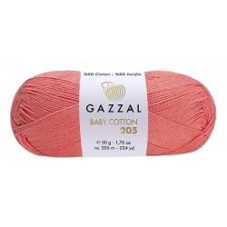 Gazzal Baby Cotton 205 koralowy 506