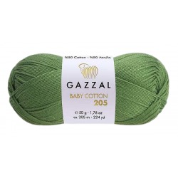 Gazzal Baby Cotton 205 ciemny zielony 516