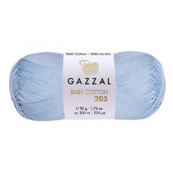 Gazzal Baby Cotton 205 błękitny 519