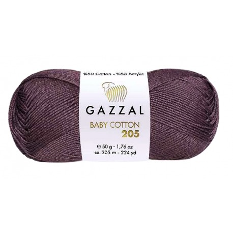 Gazzal Baby Cotton 205 brązowy 524