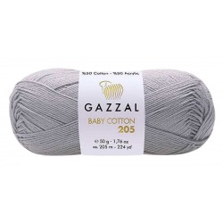 Gazzal Baby Cotton 205 szary 525
