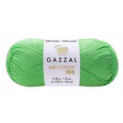Gazzal Baby Cotton 205 neonowa zieleń 529