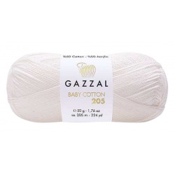 Gazzal Baby Cotton 205 śmietankowy 531