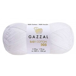 Gazzal Baby Cotton 205 biały 532