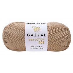 Gazzal Baby Cotton 205 beżowy 534