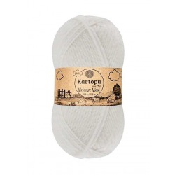 Kartopu Melange Wool K010 biały