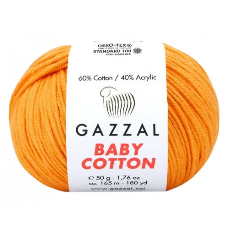 Gazzal Baby Cotton pomarańczowy 3416