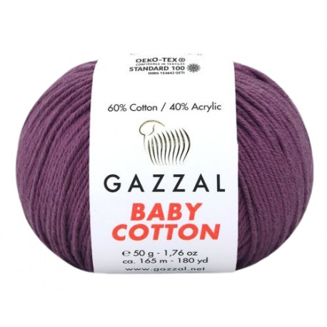 Gazzal Baby Cotton śliwkowy 3441