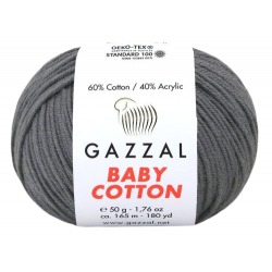 Gazzal Baby Cotton ciemny szary 3450